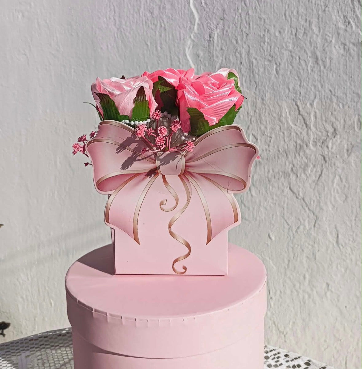 Pink Rose Gift Box