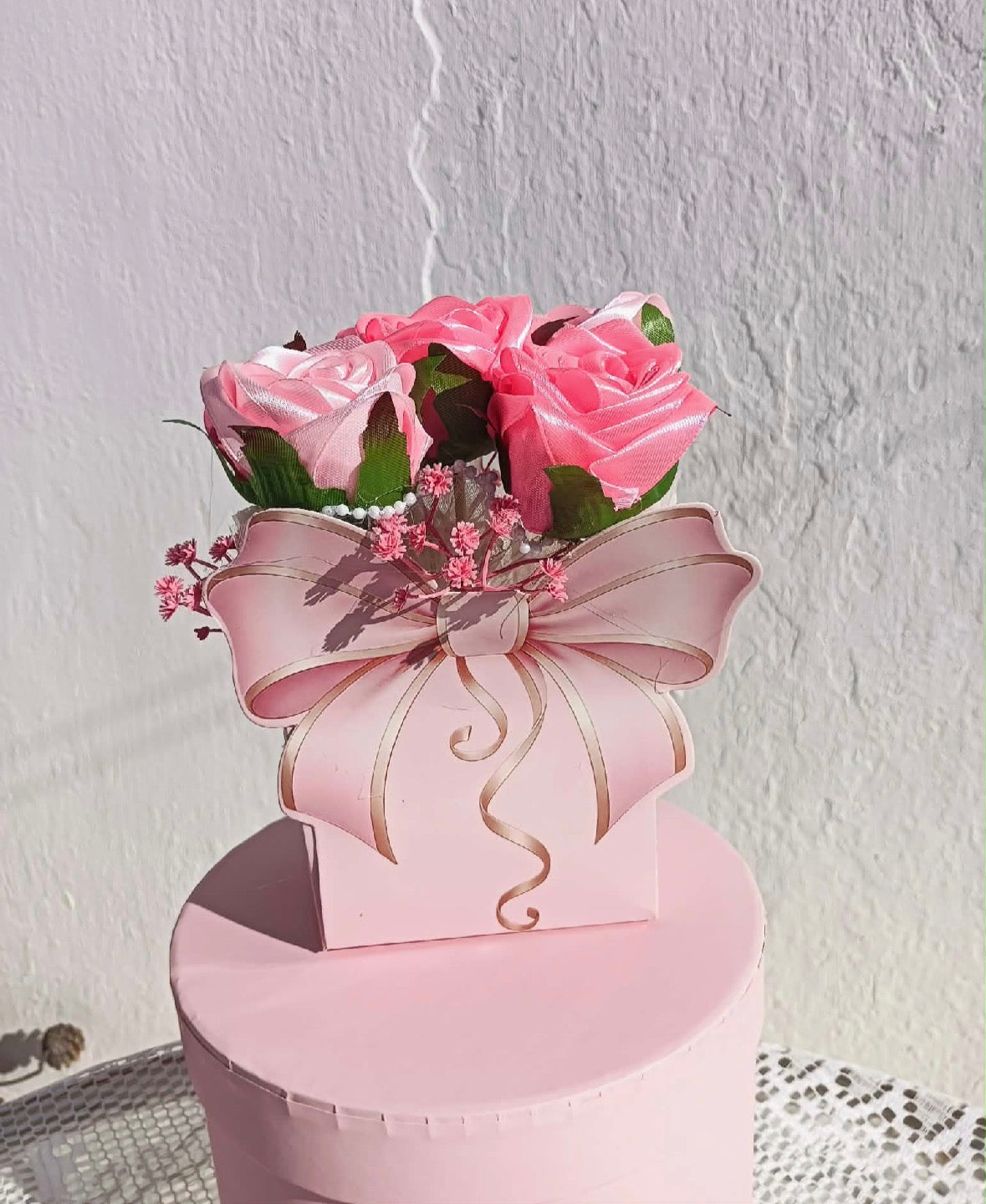 Pink Rose Gift Box