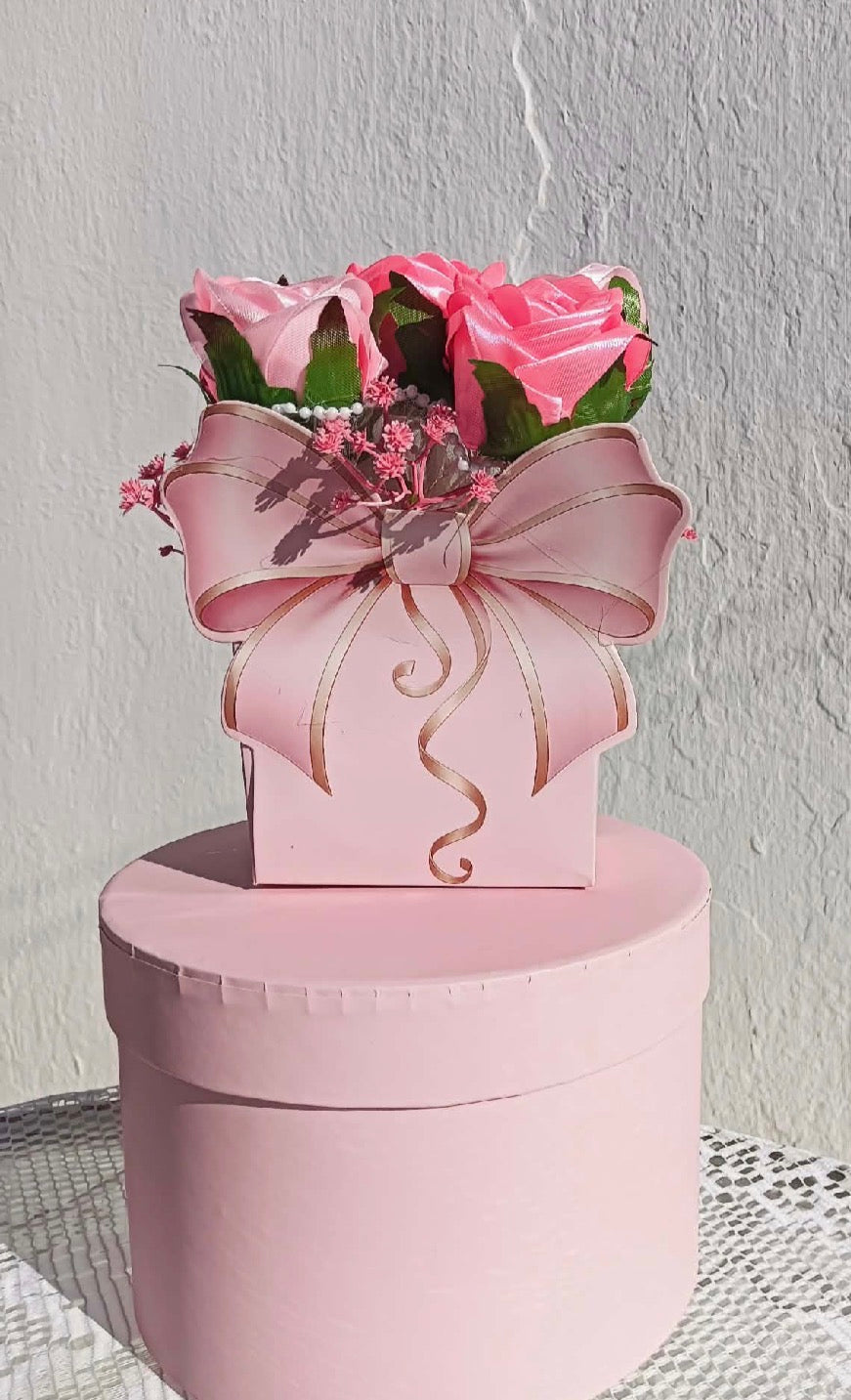 Pink Rose Gift Box