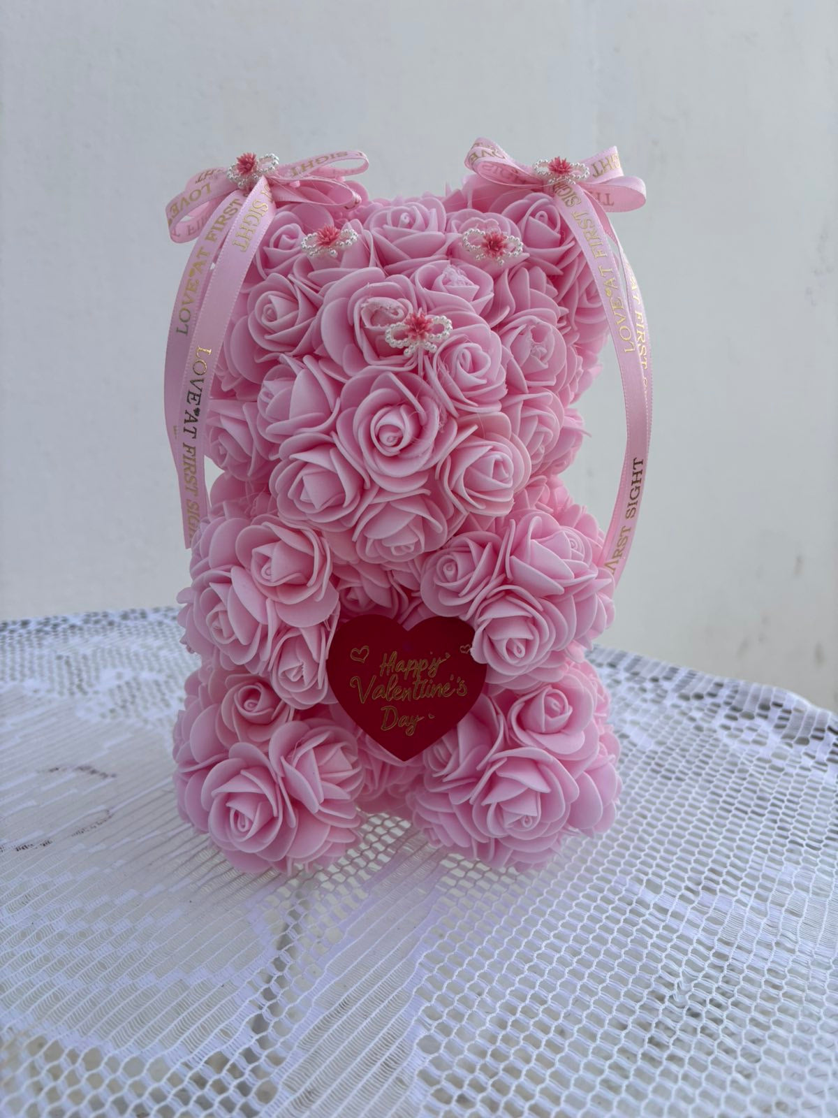 Pink Rose Bear