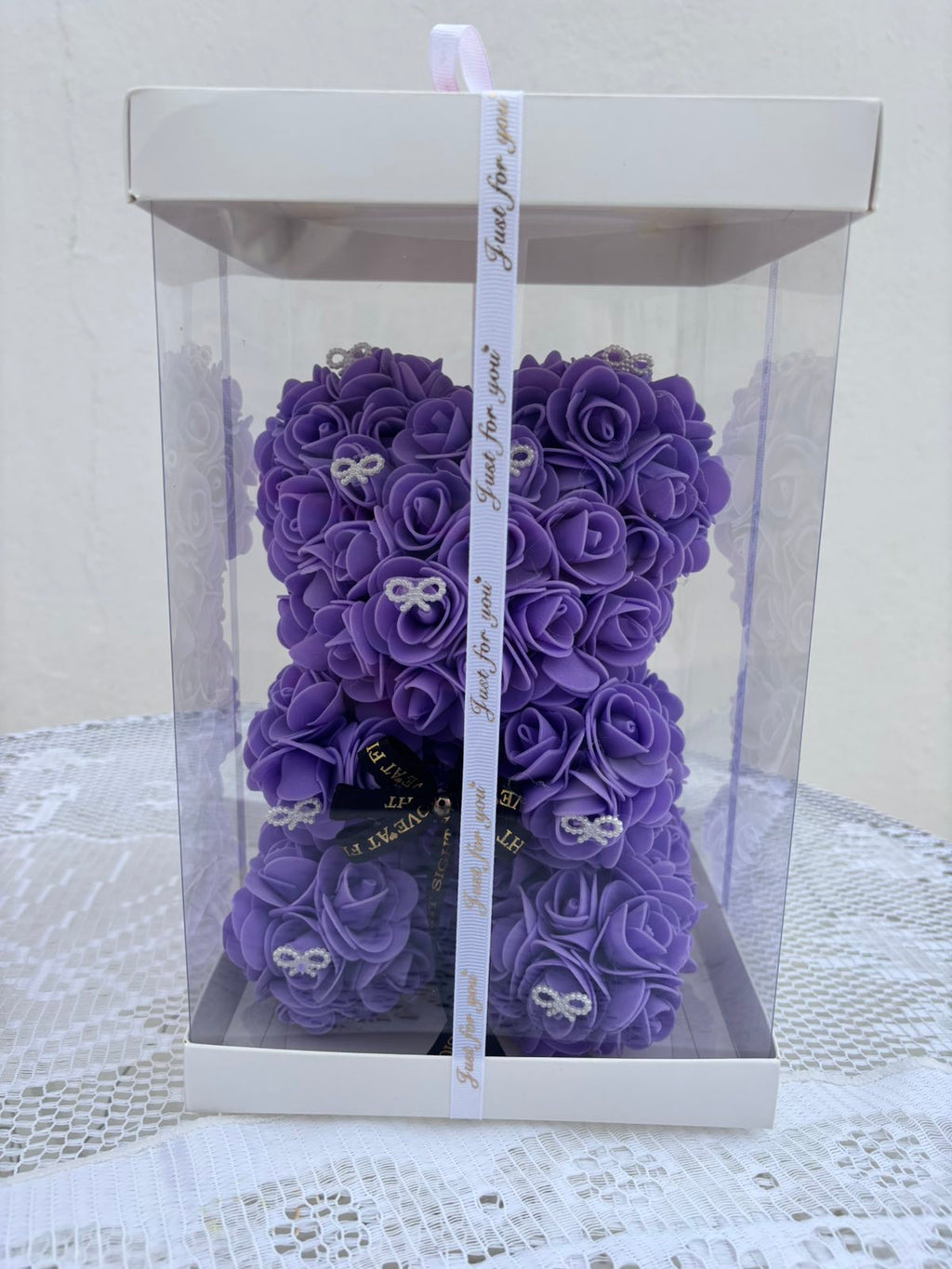 Lavender Rose Bear