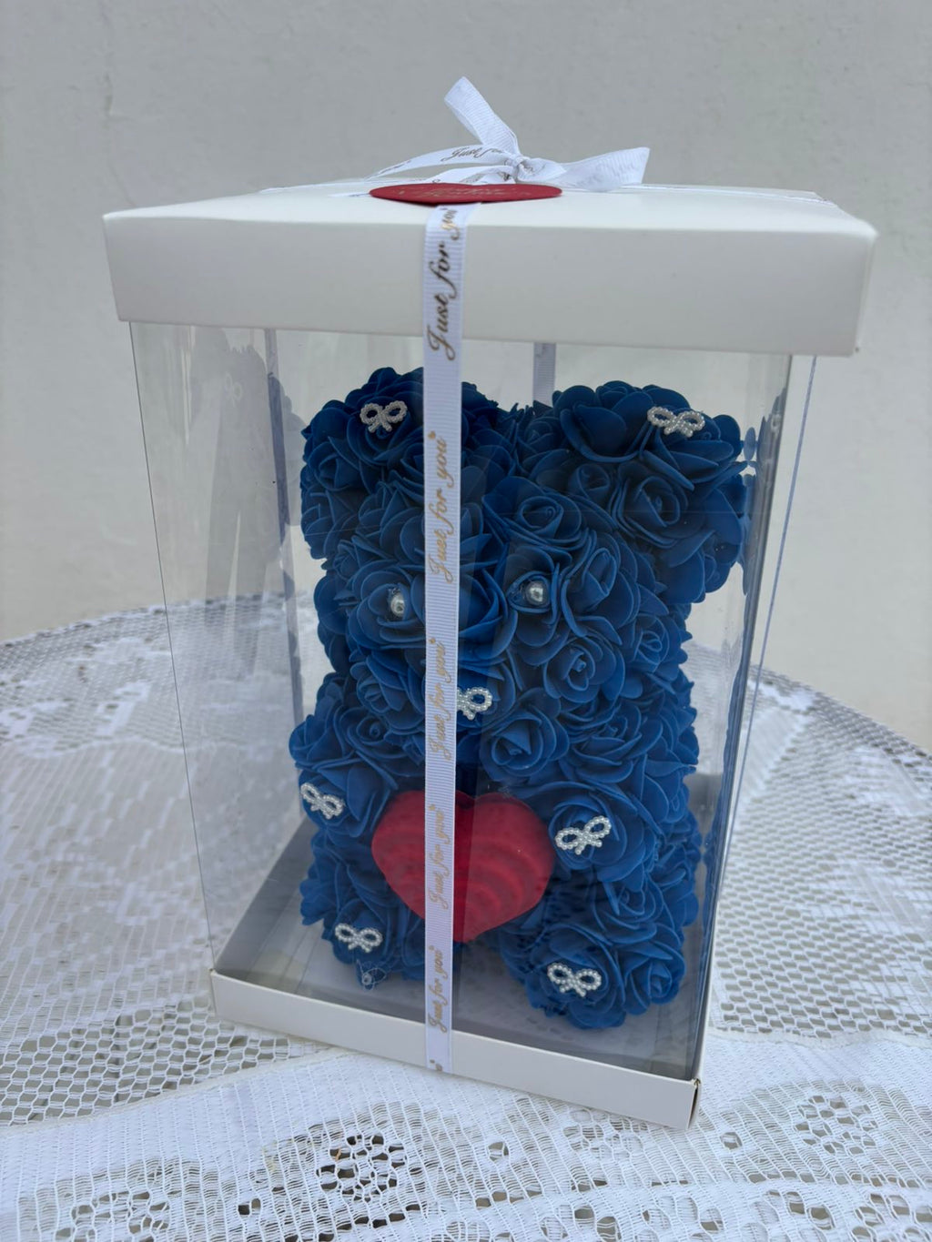 Blue Rose Bear