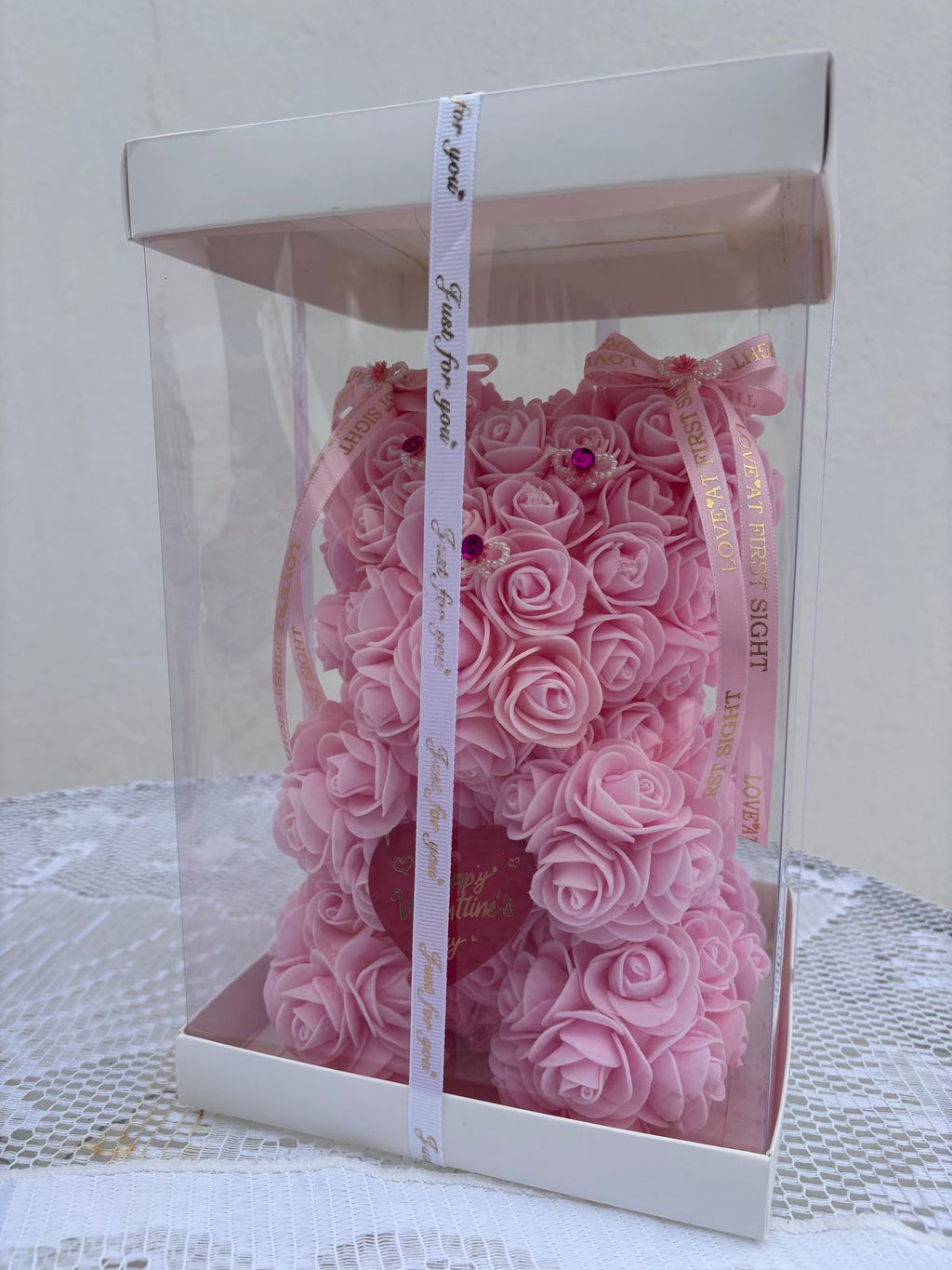 Pink Rose Bear