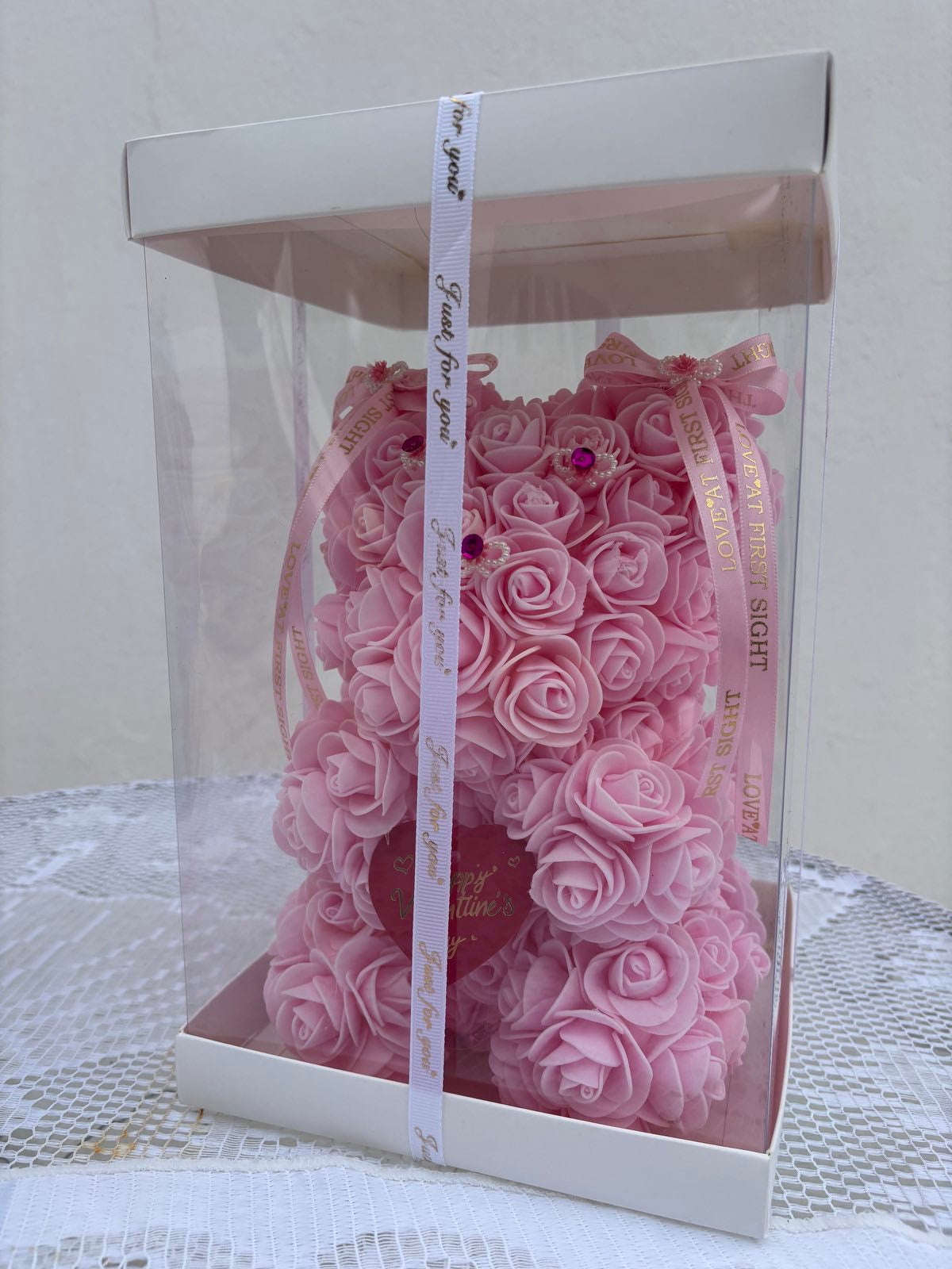 Pink Rose Bear