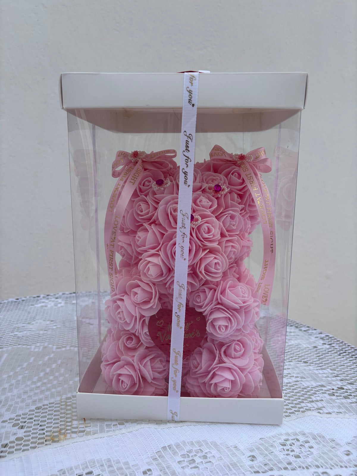 Pink Rose Bear