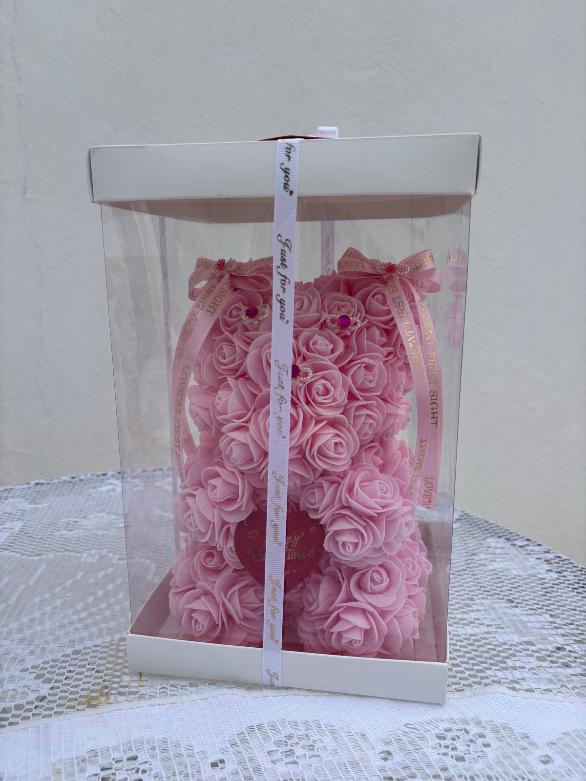 Pink Rose Bear