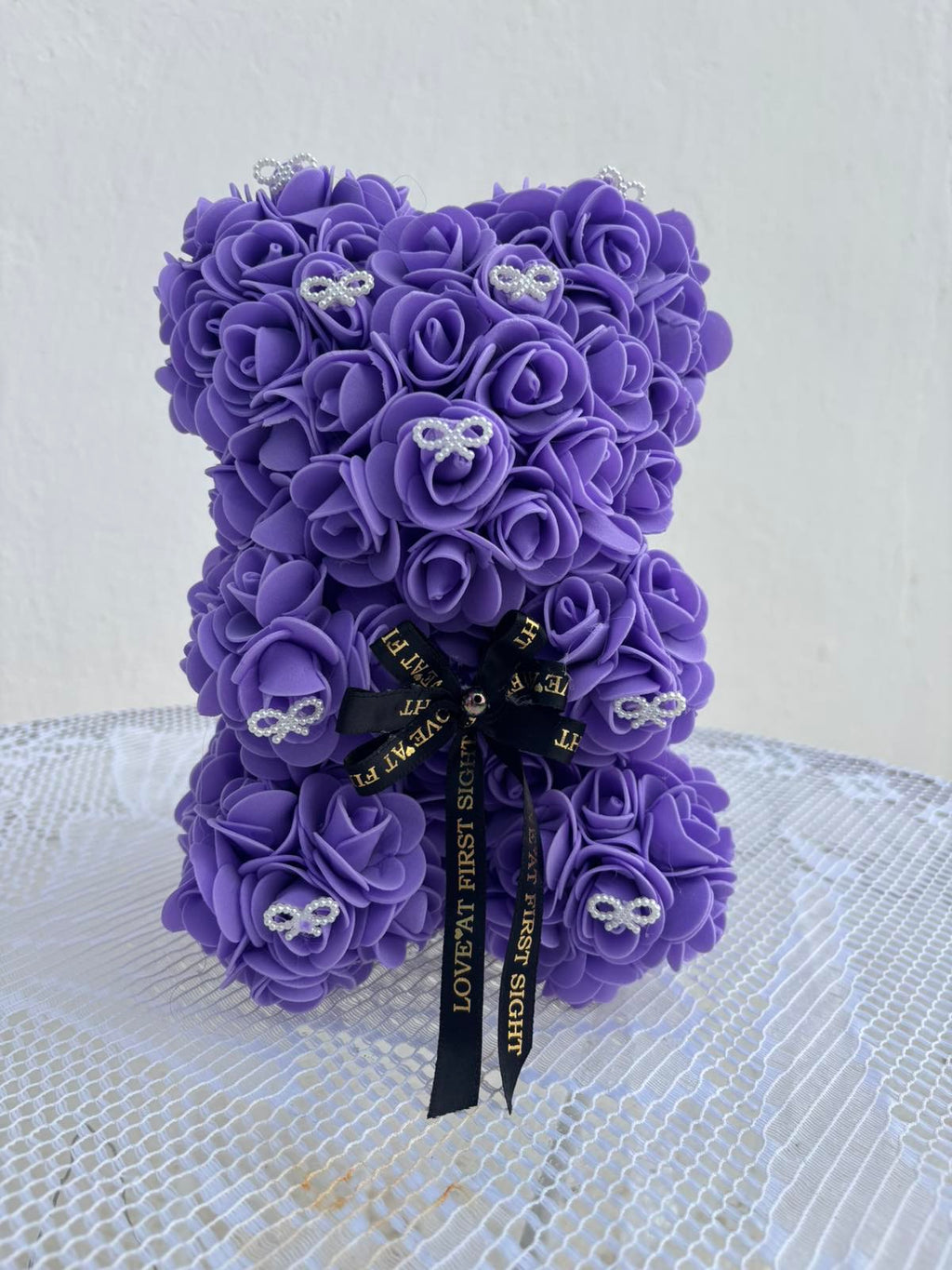 Lavender Rose Bear
