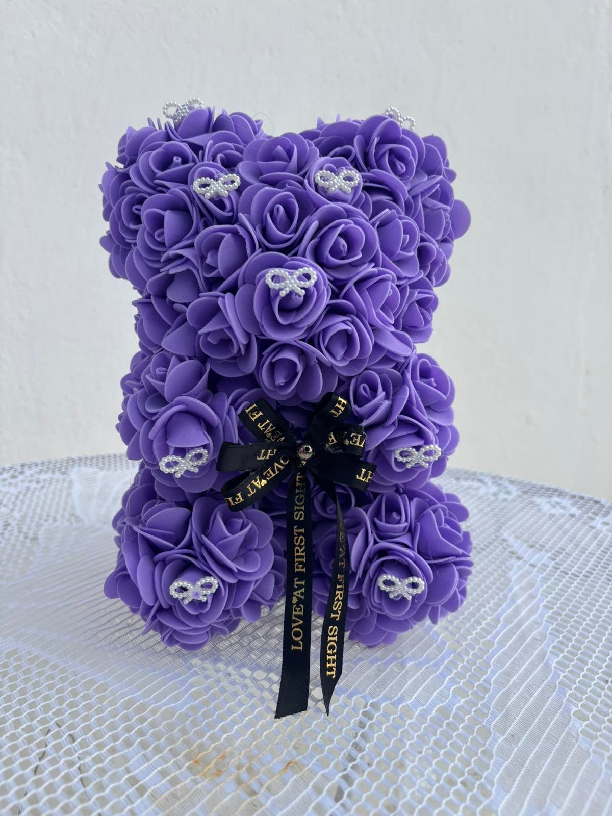 Lavender Rose Bear