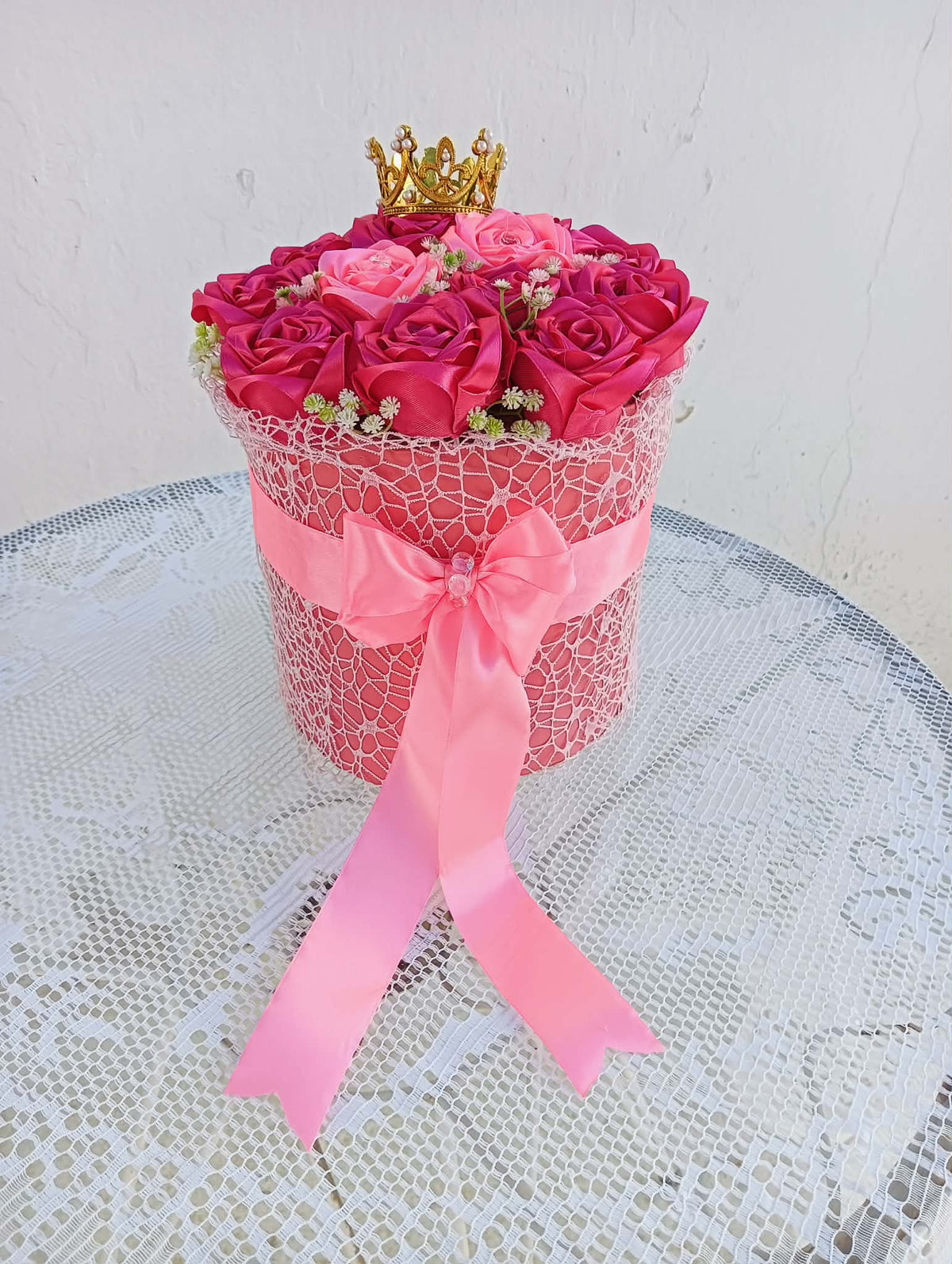 Pink Crown Blossom Box