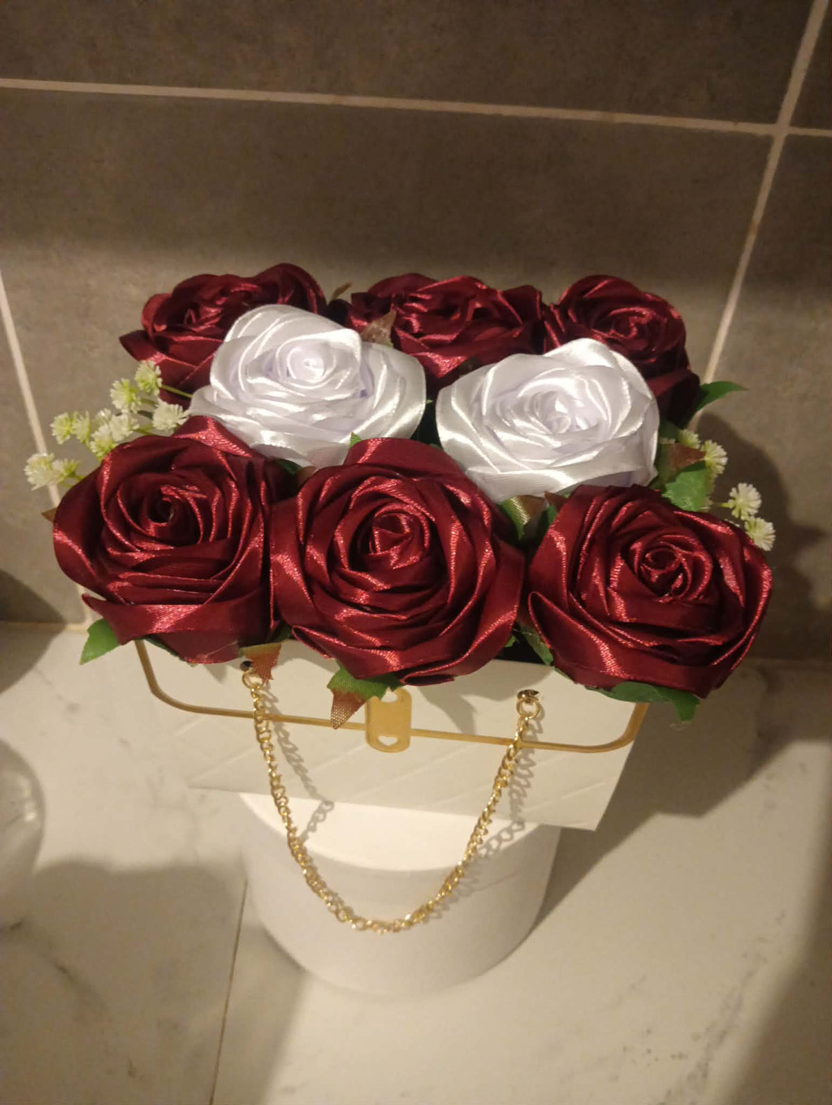 Ruby Elegance Rose Bag
