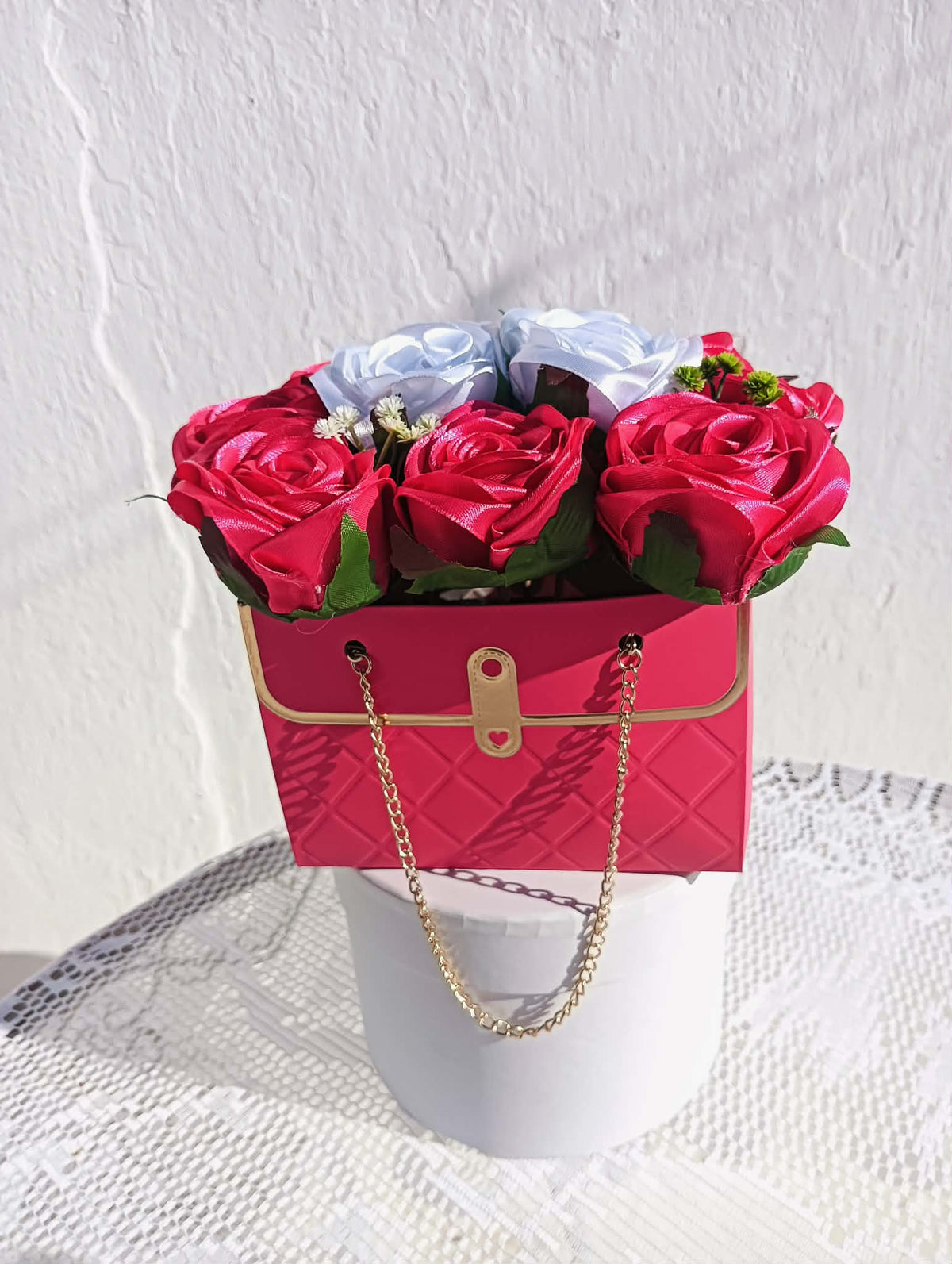 Pink Diamond Rose Bag